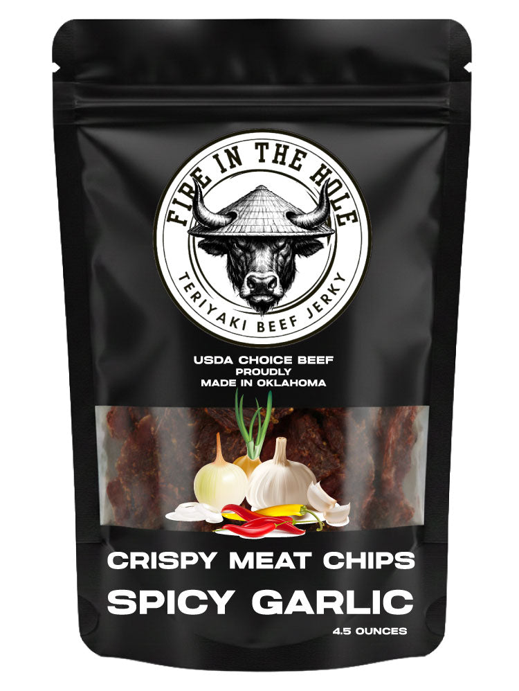 Spicy Garlic Crispy Meat Chip Beef Jerky